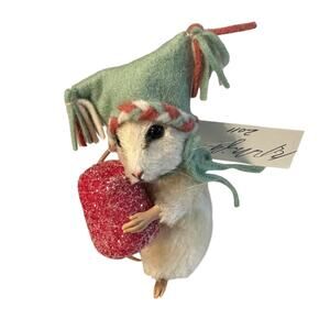 R John Wright #167 of 250 Mice Christmas Mouse - Sugar Complete Box & Cert